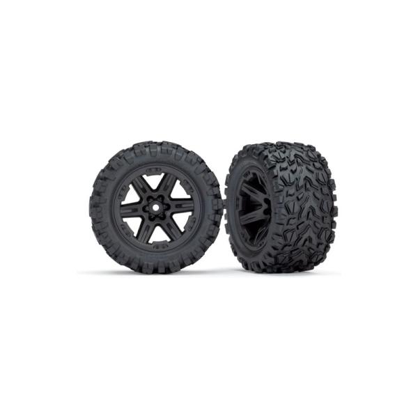 Traxxas kolo 2.8", disk Rustler 4x4 černý, pneu Talon Extreme (pár)