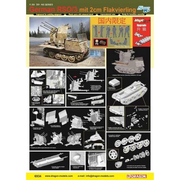 Model Kit military 6934 – RSO/3 s 2cm FLAKVIERLING (1:35)