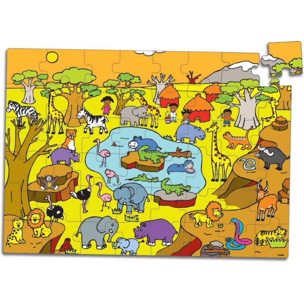 Vilac Dřevěné puzzle Savana