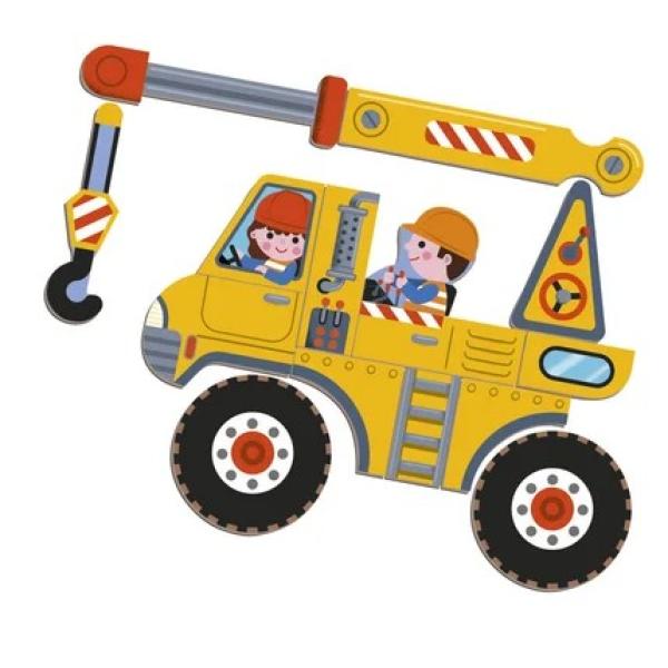 Janod Magnetibook Na stavbě Magnetická kniha pro děti