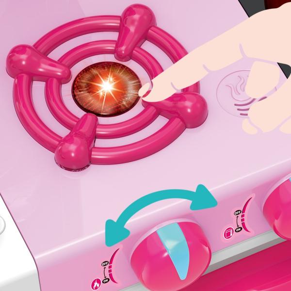 Dětská kuchyňka Baby Mix malý šéfkuchař růžová (obrázek 3)
