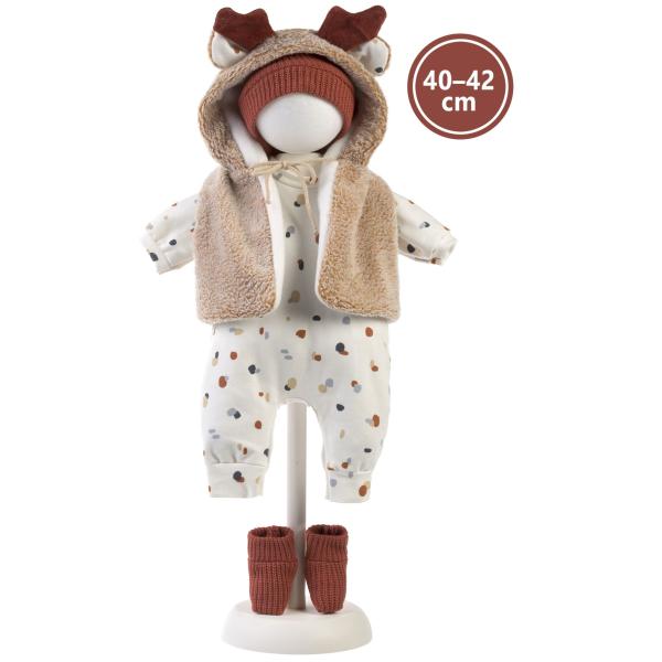 Llorens 740S NEW BORN 2 v 1 – realistická panenka miminko se zvuky a měkkým látkovým tělem