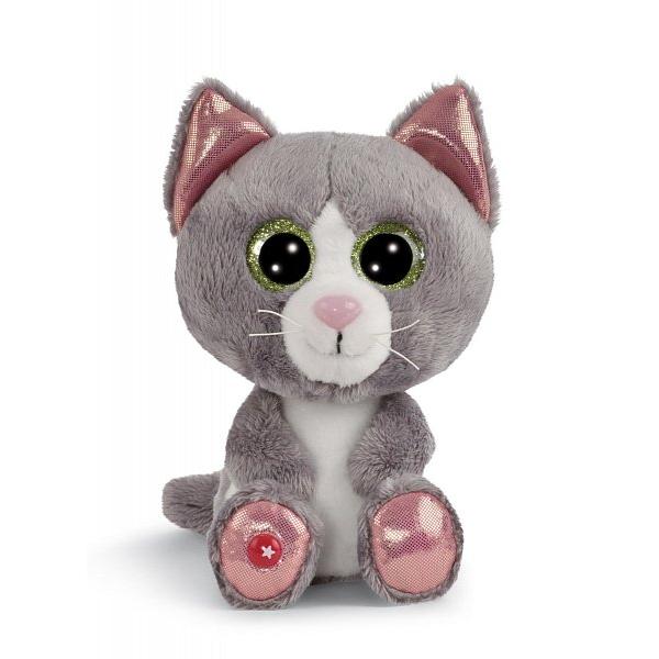 NICI Glubschis peluche Gato gris Felinja 15cm, GREEN