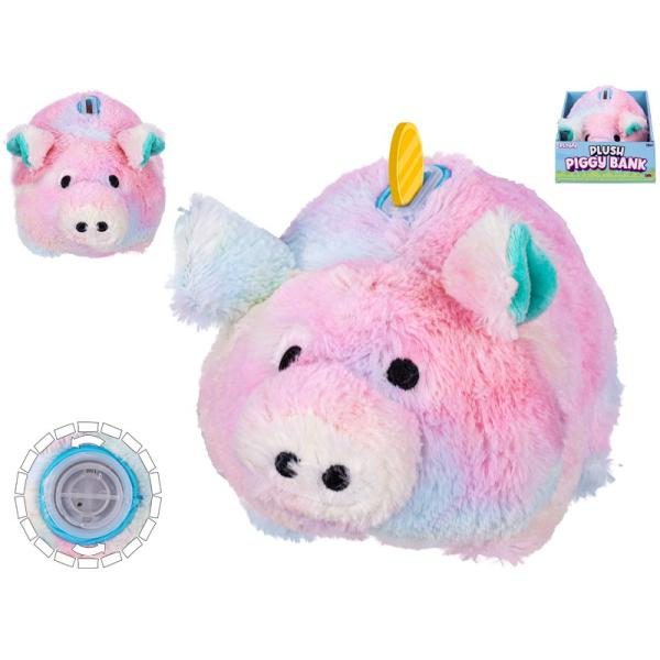 Pokladnička plyšové prasátko 20cm – v krabičce