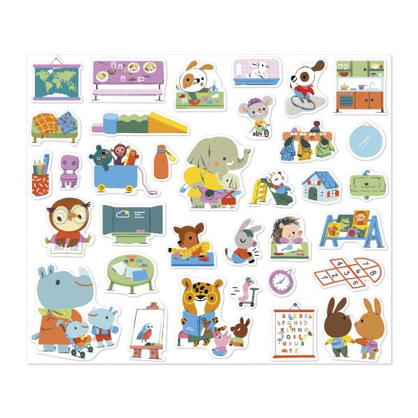 Janod Stickers Samolepky Školka 200 ks od 3 let (obrázek 5)