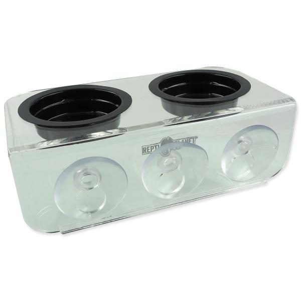 Krmítko Repti Planet akrylové 2 misky 15x8x6, 2cm