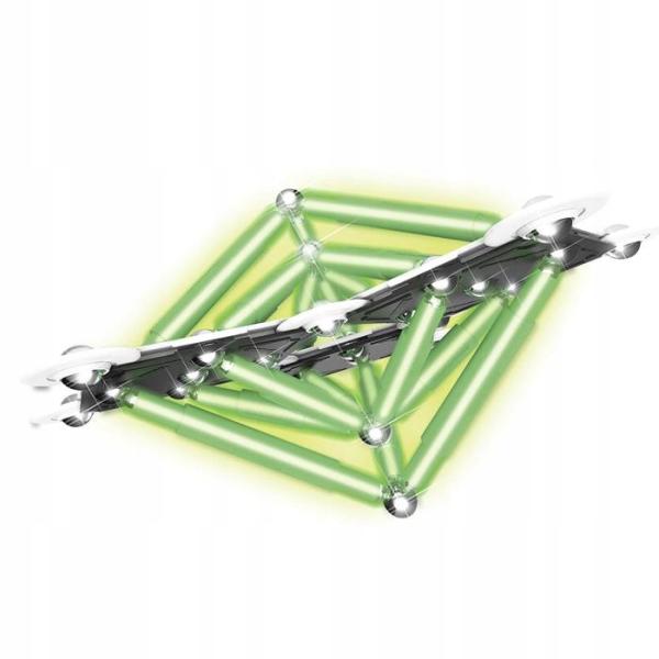 SUPERMAG magnetická stavebnice Clasic glow 72ks