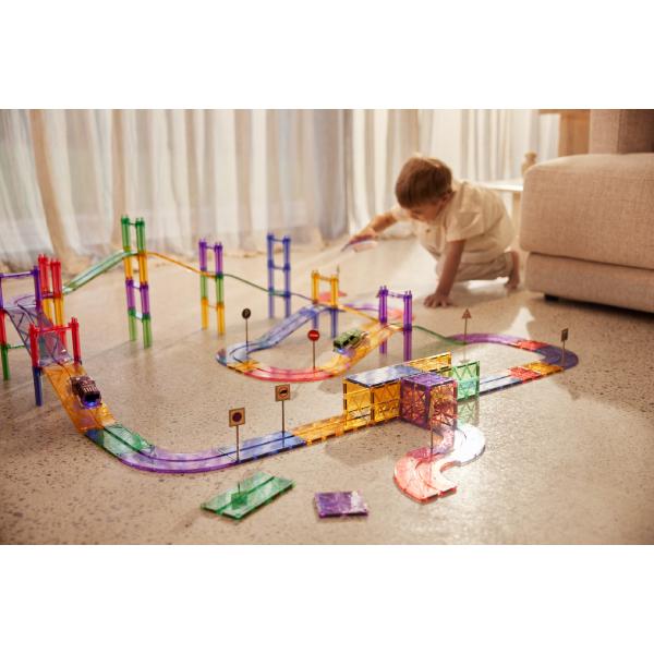 Cleverclixx Magnetická závodní dráha Pastel – 80 ks (obrázek 4)