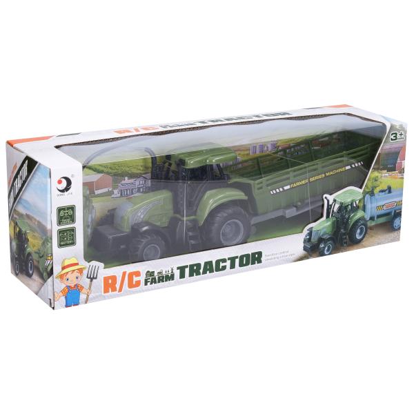 Traktor s vlečkou RC na dálkové ovládání 37 cm