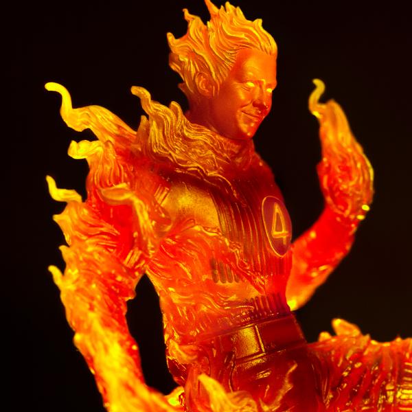 Iron Studios Fantastic Four - Human Torch Art Scale 1/10 (obrázek 5)