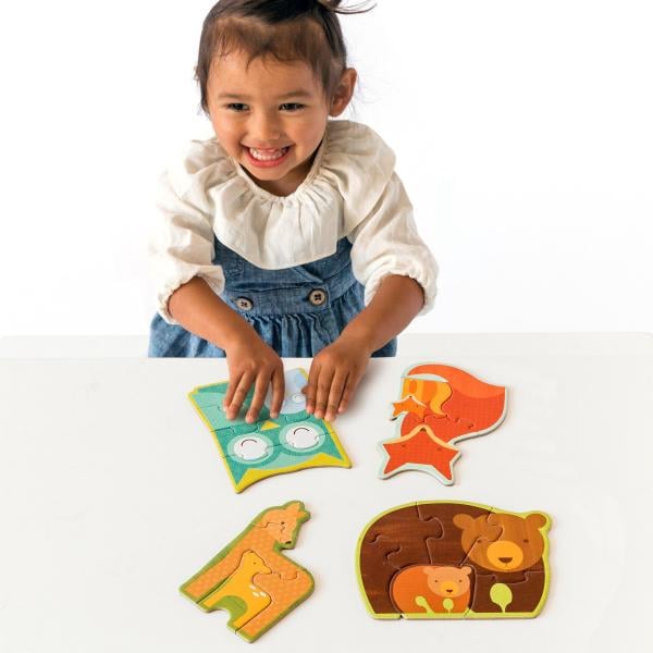 Petit Collage První puzzle lesní zvířátka (obrázek 5)