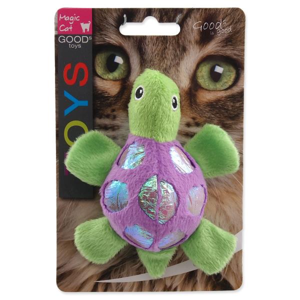 Hračka Magic Cat želva plyš s catnipem mix 11cm