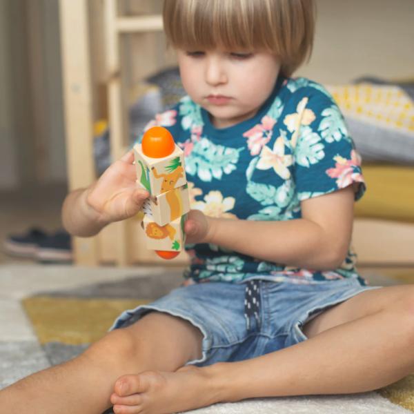 Bigjigs Toys Motorický válec život v džungli (obrázek 4)