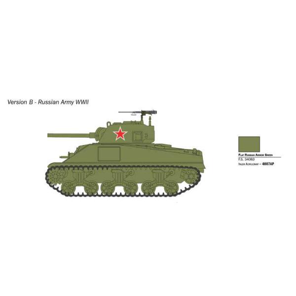 Model Kit tank 25751 - M4 Sherman 75mm (1:56) (obrázek 5)