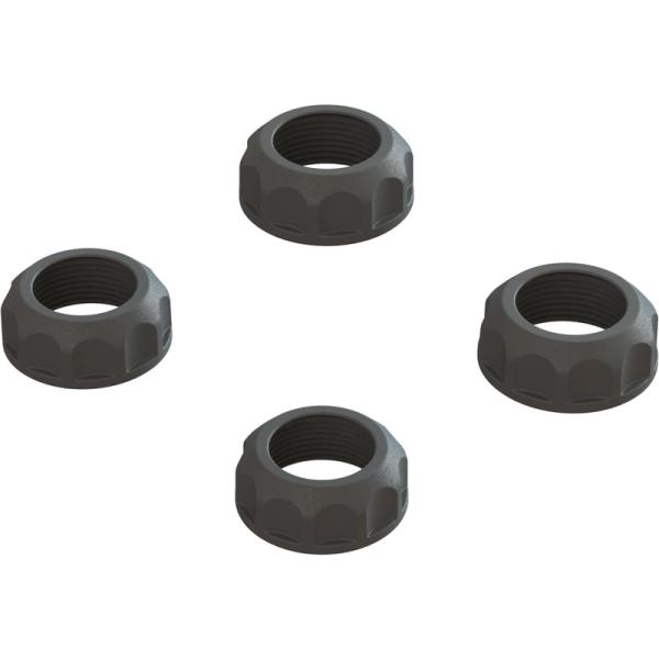 Arrma krytka tlumiče černá (4): 4X4