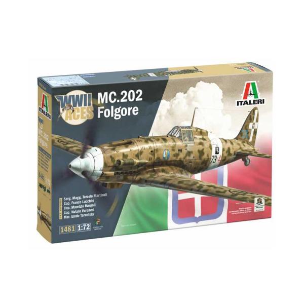 Model Kit letadlo 1481 - MC.202 Folgore Aces (1:72)
