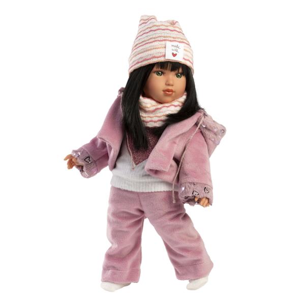 Llorens 54051 GRETA – realistická panenka s měkkým látkovým tělem – 40 cm