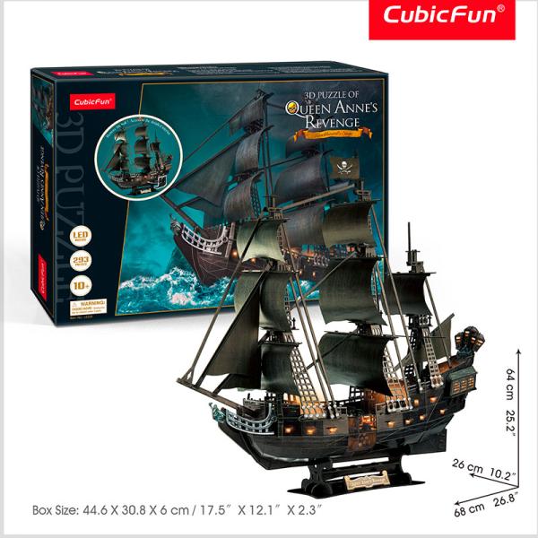 Puzzle 3D Queen Anne's Revenge / led - 293