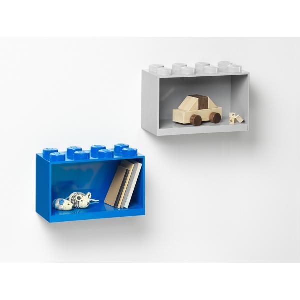 LEGO® Brick 8 závěsná police modrá