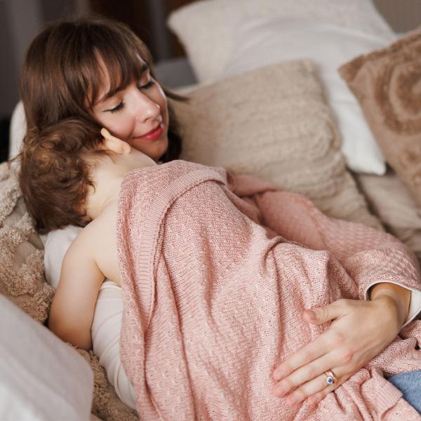 BABYONO Deka pletená bambusová Pink (obrázek 4)