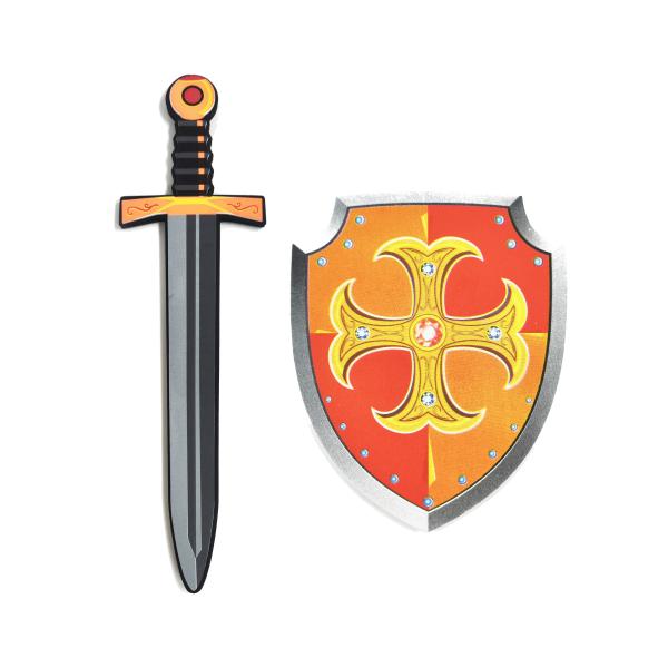 Meč a štít penový set 42,5 cm