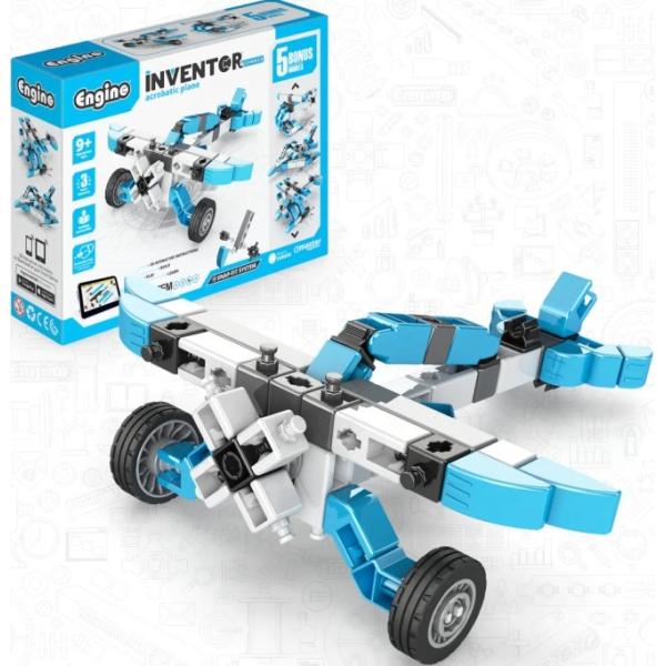 Aereo acrobatico Engino INVENTOR MECHANICS con 5 modelli bonus