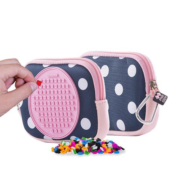 PIXIE CREW univerzální pouzdro MODRÉ S BÍLÝMI TEČKAMI