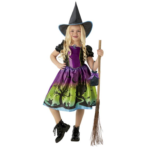 Disfraz de bruja para niños talla (98-104cm)