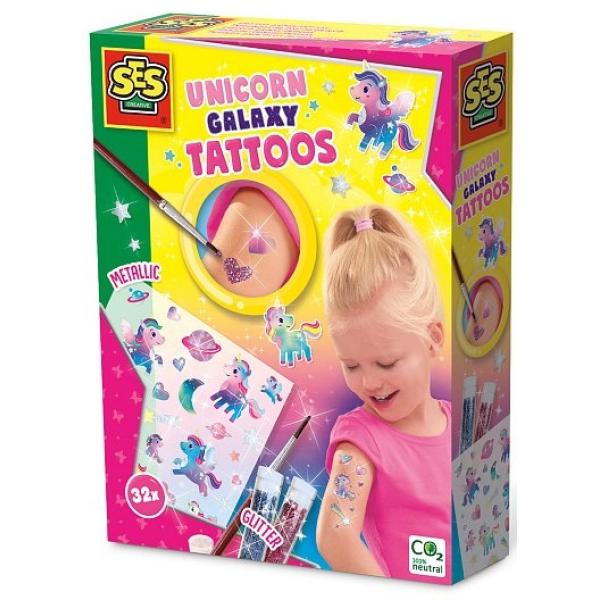 GALAXY - tetování jednorožci, 32 ks