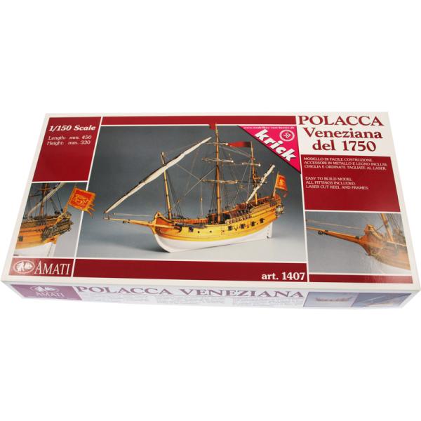 AMATI Polacca benátská loď 1750 kit (obrázek 8)