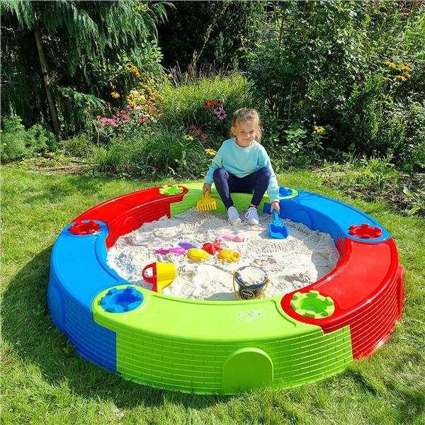 Velké plastové skládací pískoviště NEW BABY CASTLE 170 cm (obrázek 5)