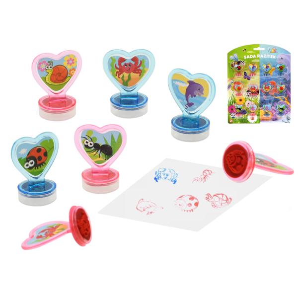 Razítka hmyz a vodní svět 12ks