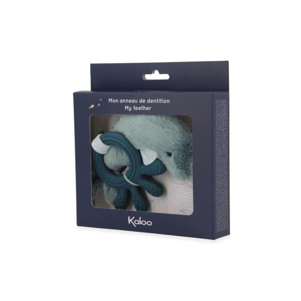Kaloo Petit Calme Přírodní kaučukové kousátko Delfín