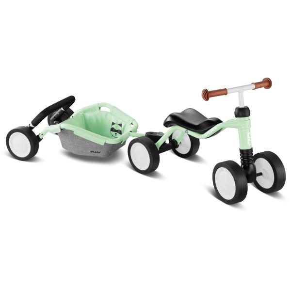 PUKY Odrážadlo WUTSCH TRAILY BUNDLE, pastell green