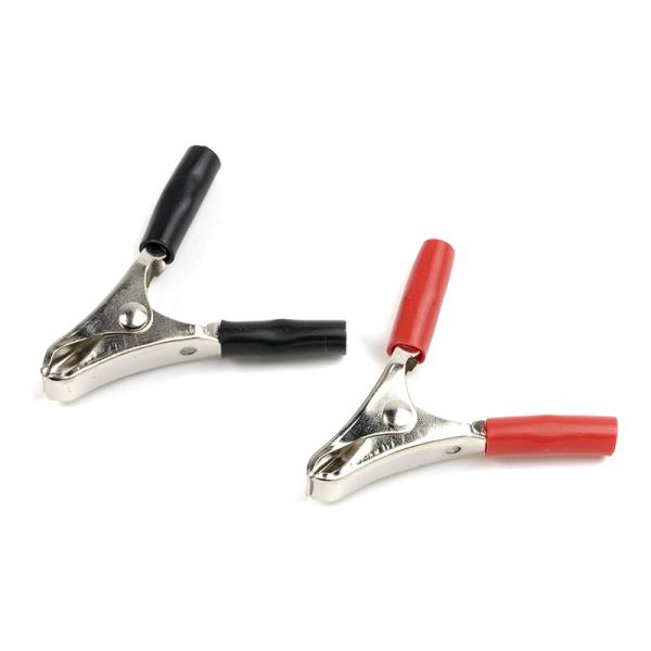 Clip a coccodrillo cordless piccole rosse + nere (1 set)