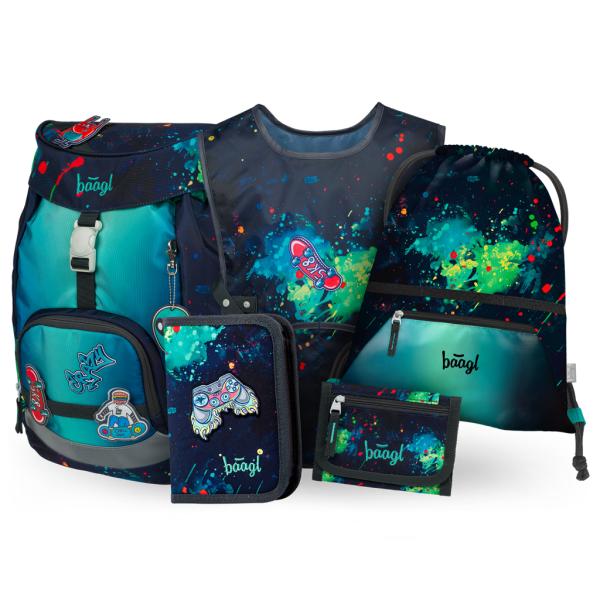 BAAGL SADA 5 Airy Chill: batoh, peračník, vrecko, zástera, peňaženka