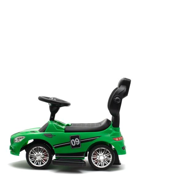Dětské odrážedlo se zvukem a vodící tyčí Baby Mix RACER zelené (obrázek 11)