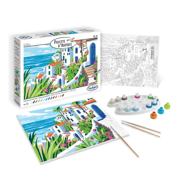 SENTOSPHERE PALETTE D'ARTISTE Malování podle čísel Pobřeží