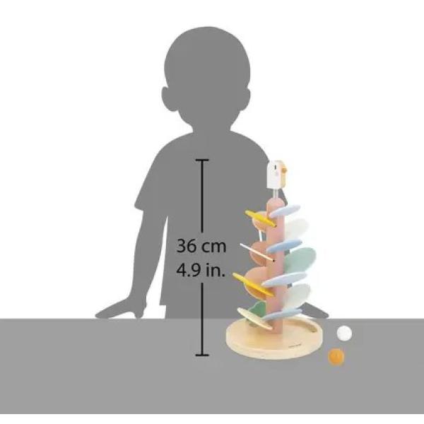 Janod Sweet Cocoon Dřevěná kuličková dráha Ptáček
