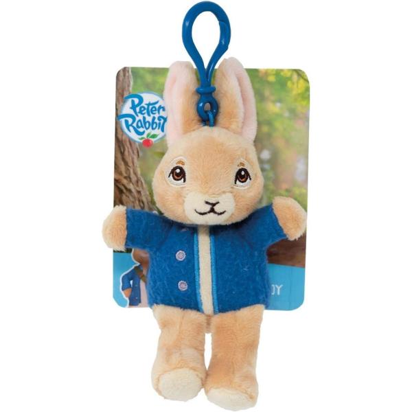 Rainbow Plyšová klíčenka zajíček Petr v modré bundičce