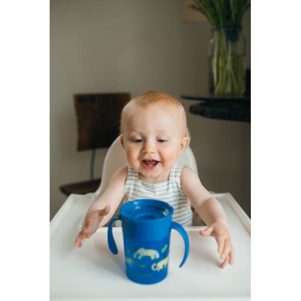 DR.BROWN’S Hrnek Cheers360 6m+ 200 ml modrý