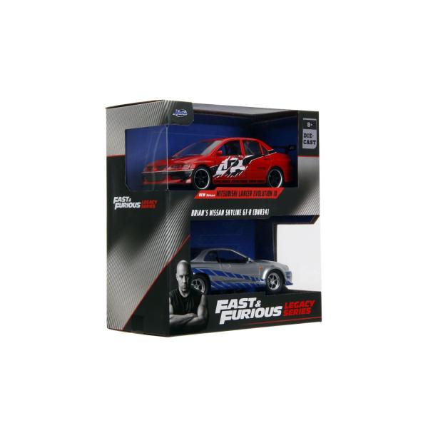 Rychle a zběsile Twin Pack 2006 Mitsubishi Lancer Evo IX + Brianův 2002 Nissan Skyline GTR (obrázek 8)