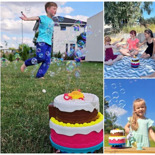Bubble Fun Bublifukový narozeninový dort s melodií a světlem (obrázek 5)