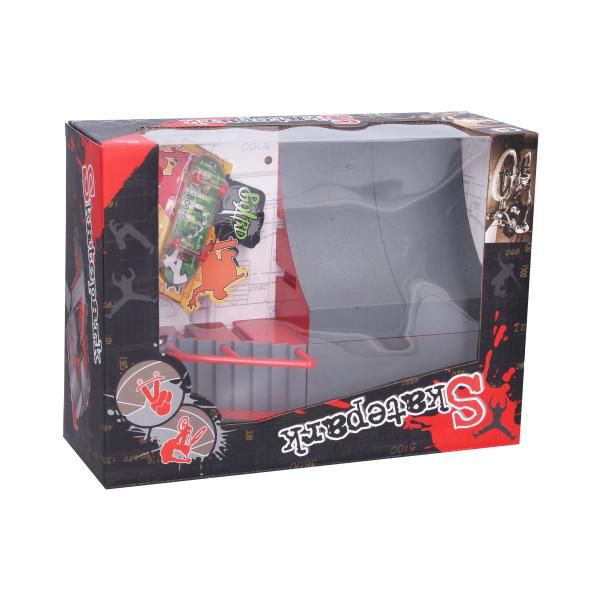 Fingerboard súprava s rampou a schody 28,5x20,5x10,5 cm