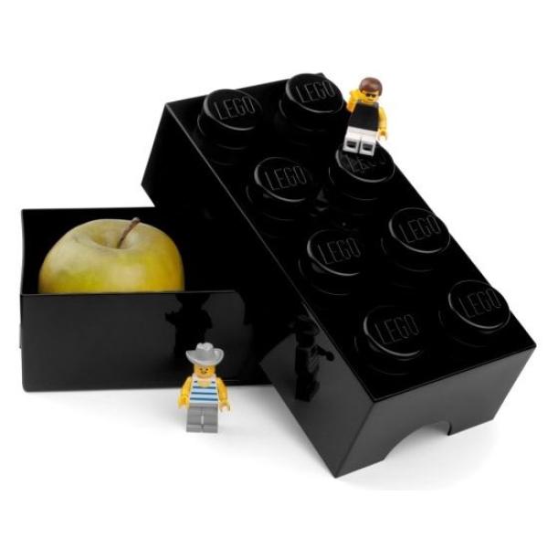 LEGO® box na svačinu 8 – černá 100 x 200 x 75 mm