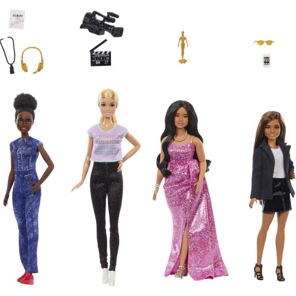 Mattel Barbie Sada 4ks panenek Filmové povolání (obrázek 4)