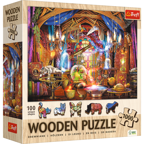 Trefl Dřevěné puzzle 1000 - Magická komnata