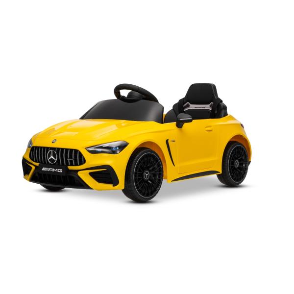 Elektrické autíčko Mercedes CLE 12V s pohonem zadních kol, žluté, Jednomístné, Lithiová (obrázek 4)