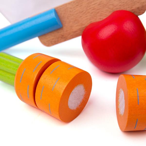 Bigjigs Toys Dřevěná krájecí zelenina s čepicí (obrázek 5)