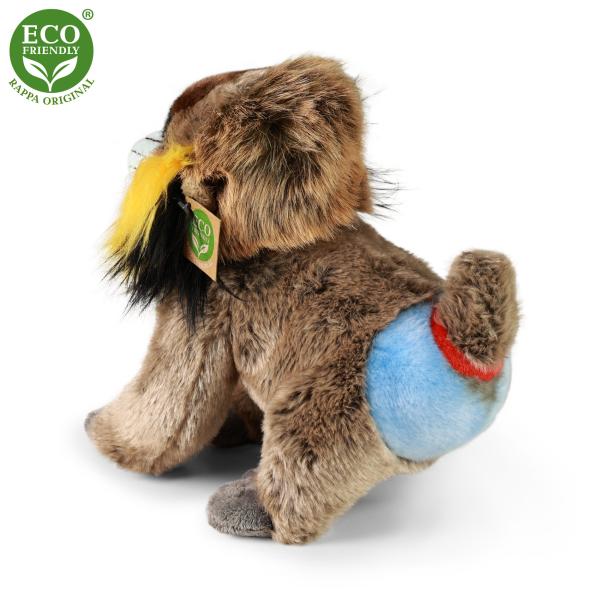 Plyšová opice mandril 28 cm ECO-FRIENDLY (obrázek 4)